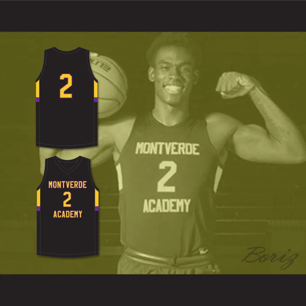 Jalen Duren 2 Montverde Academy Eagles Black Basketball Jersey 1
