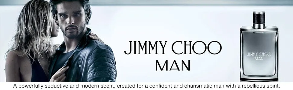 Jimmy Choo Man EDT Eau de Toilette, Cologne for Men, 3.3 Oz 100 ml Fragrance