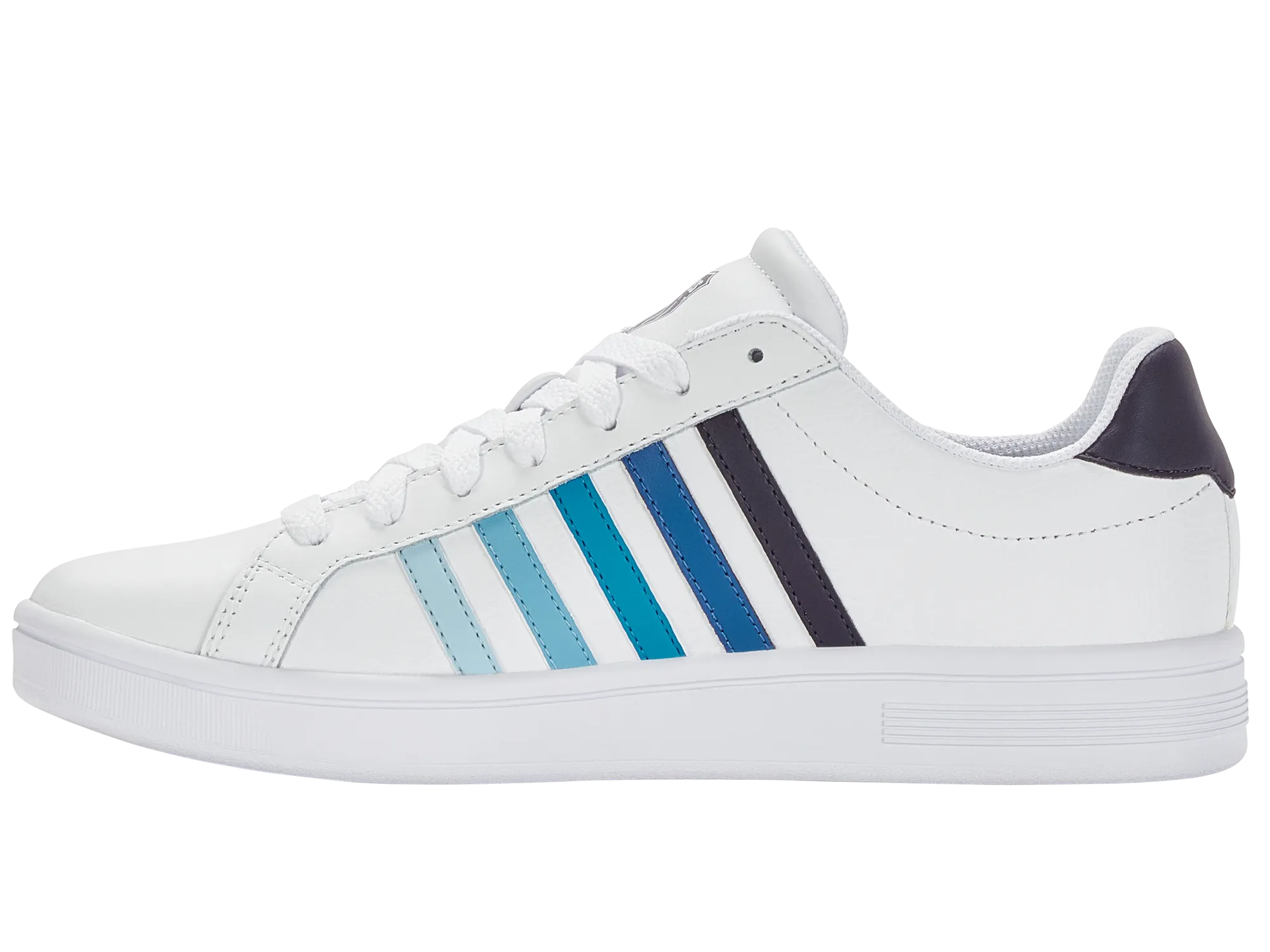 K-Swiss Men Court Tiebreak Court Shoes in White/Navy Gradient