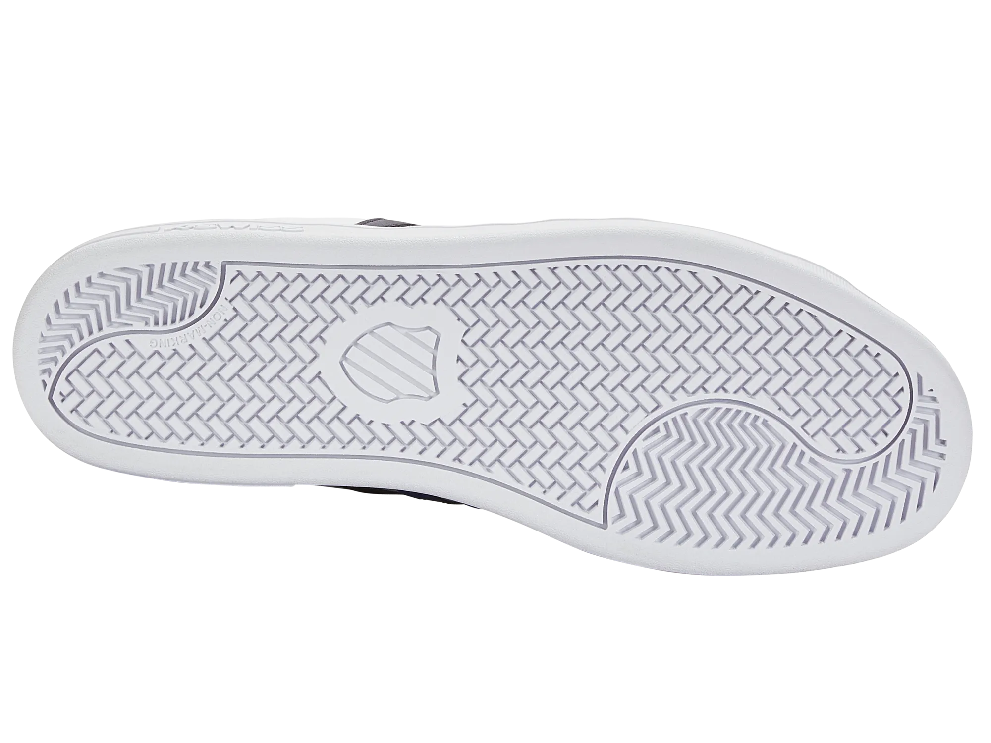 K-Swiss Men Court Tiebreak Court Shoes in White/Navy Gradient