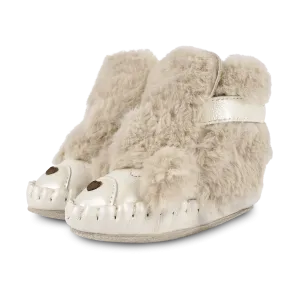 Kapi Exclusive Booties | Poodle | Light Beige Soft Faux Fur