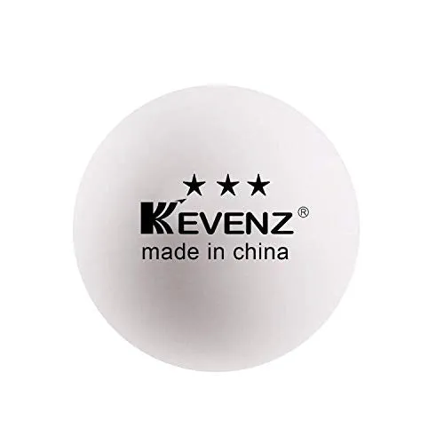 KEVENZ 18-Pack Premium 3-Star 40mm Orange Table Tennis Balls,Competition Quality Ping Pong Ball(18pack, White)