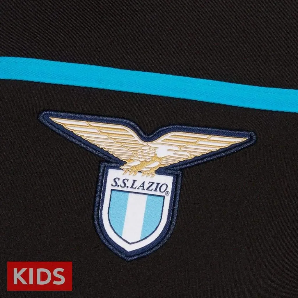 Kids - SS Lazio black training technical soccer tracksuit 2018/19 - Macron