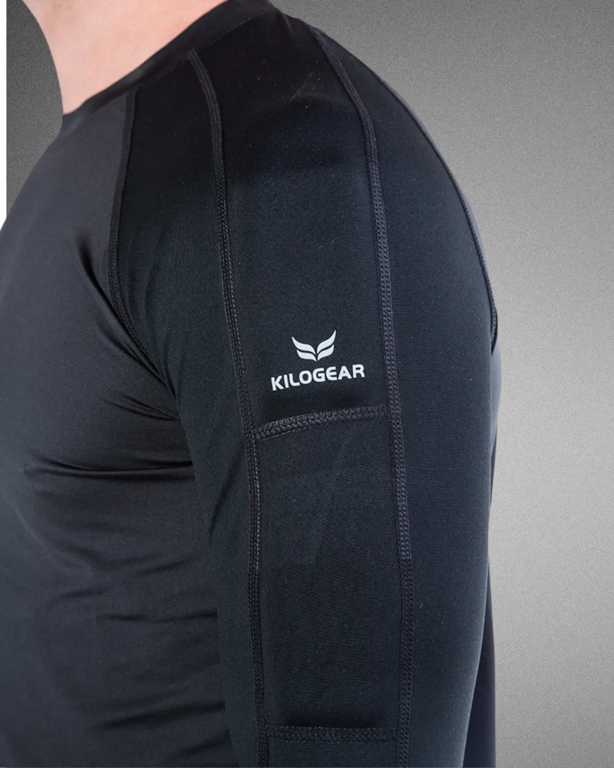 KILOGEAR Men's MICRO Weighted Compression Long Sleeve