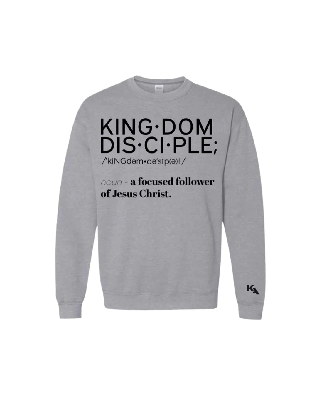 Kingdom Disciple Heavy Blend Crewneck Sweatshirt Grey