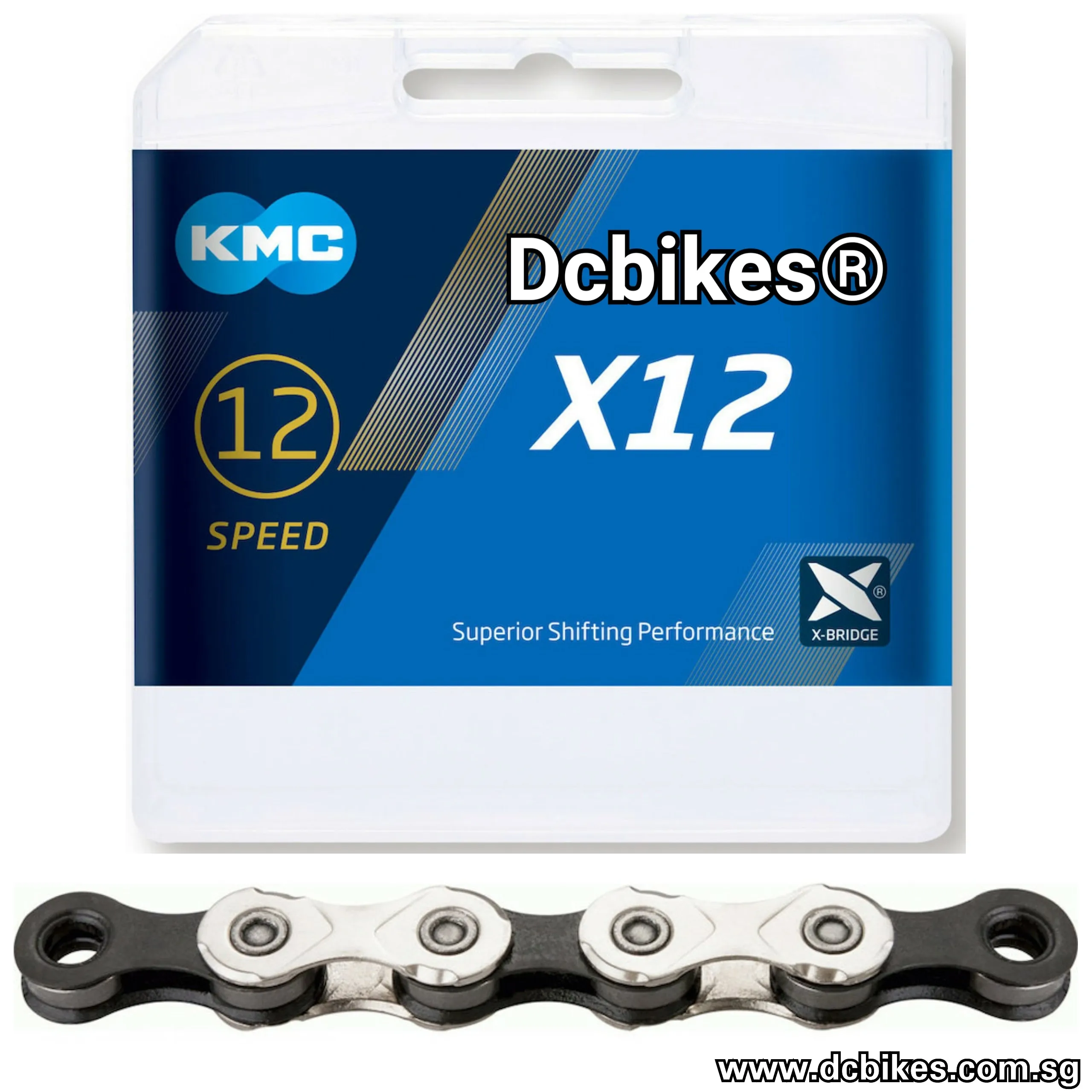 KMC 12 Speed Silver Black X12 MTB Road Chain   Missing Link 126