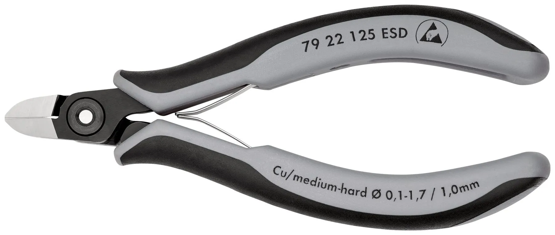KNIPEX Precision Electronics Side Cutter Cutting Pliers ESD 125mm Multi Component Grips 79 22 125 ESD