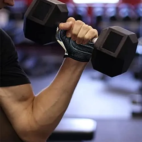 Kore Rubber Coated Professional 7.5 Kg (Set of Two) Hexa Dumbbells Home Gym Exercise Equipment for Men & Women