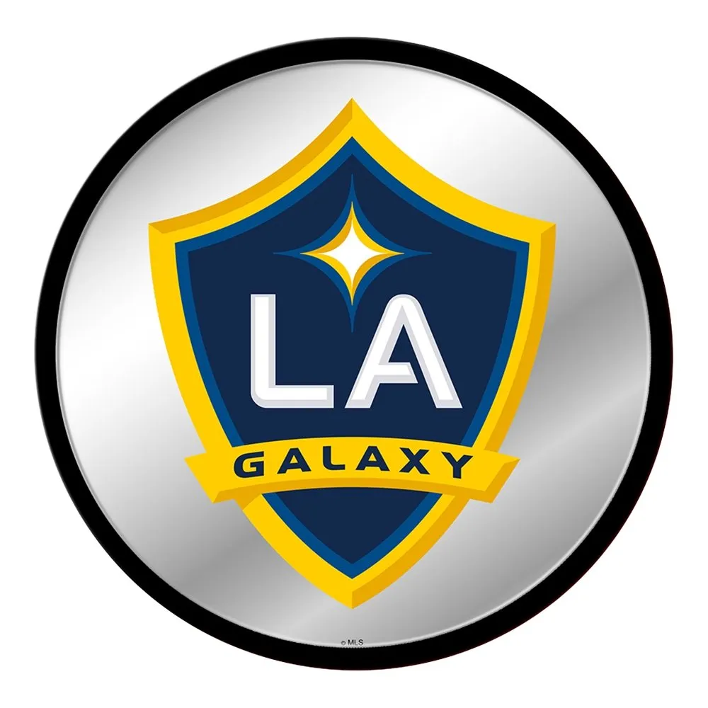 LA Galaxy: Modern Disc Mirrored Wall Sign