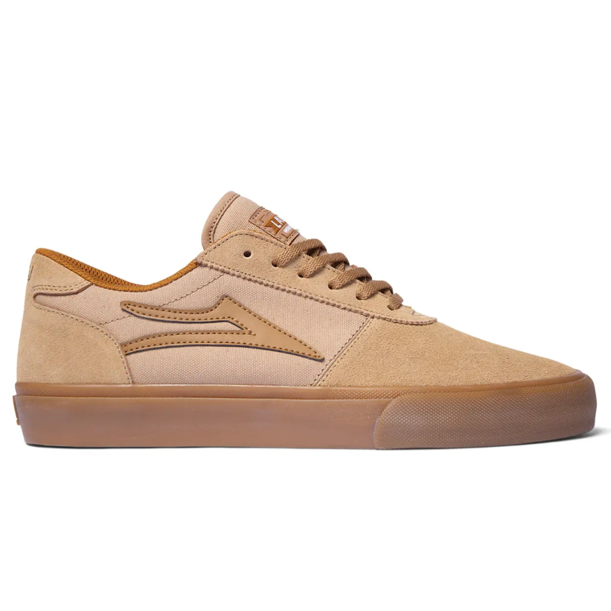 Lakai Manchester Leather Skate Shoes | Tan & Gum