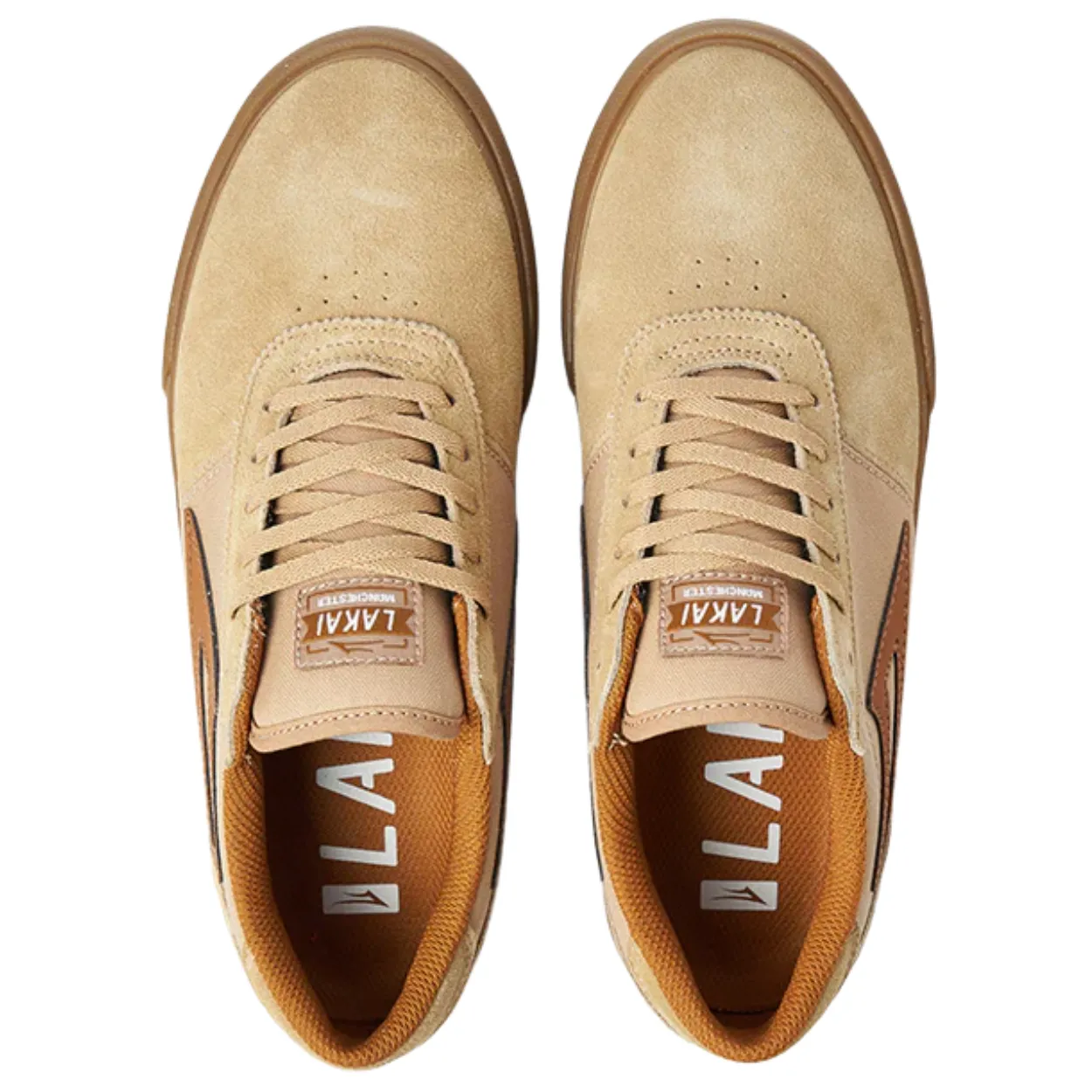 Lakai Manchester Leather Skate Shoes | Tan & Gum