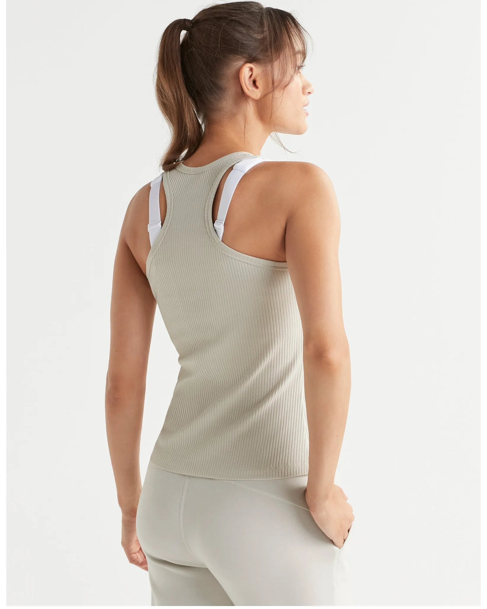 Lilybod Leera Long Rib Tank - Sand
