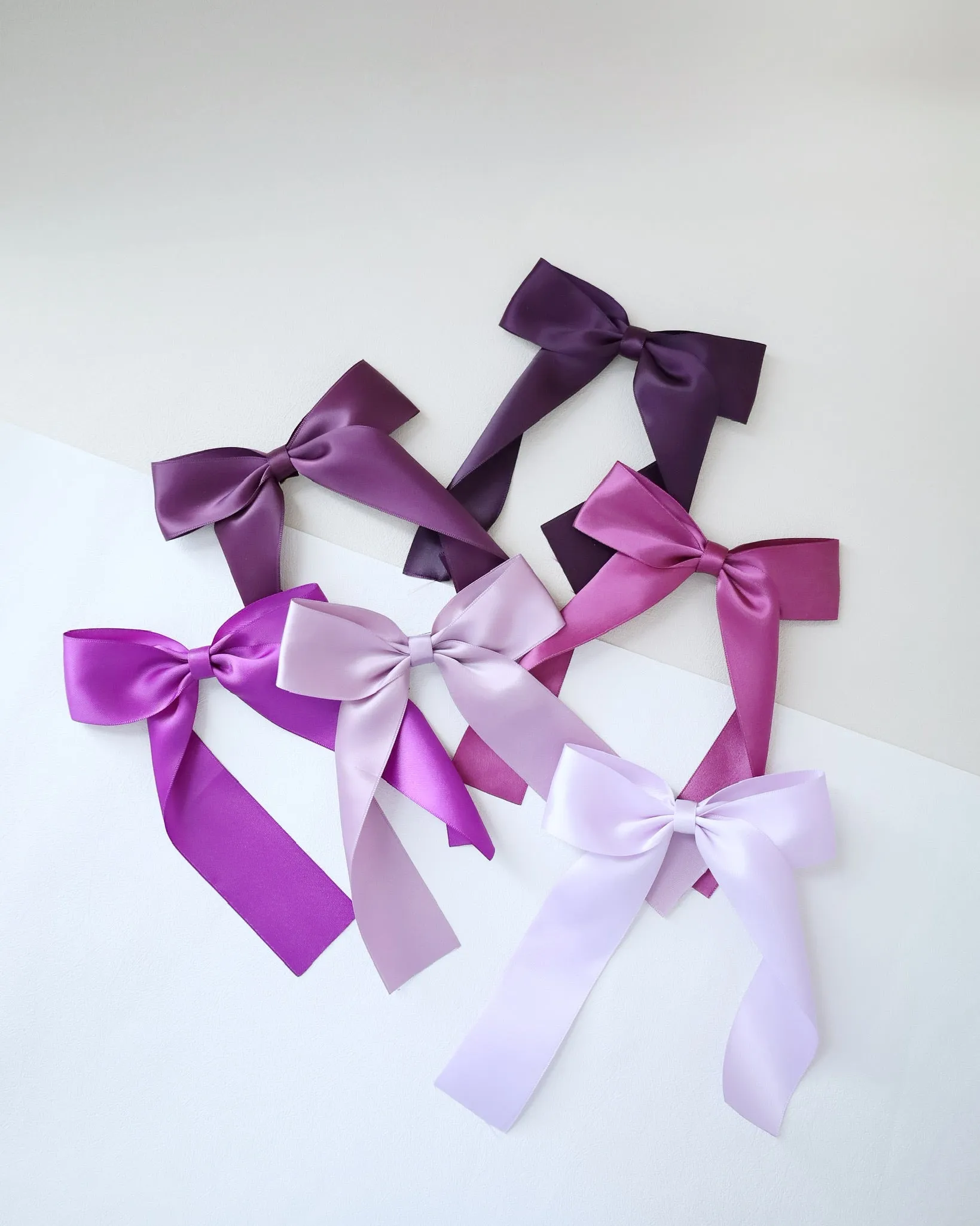 Long Tail Satin Hair Bows