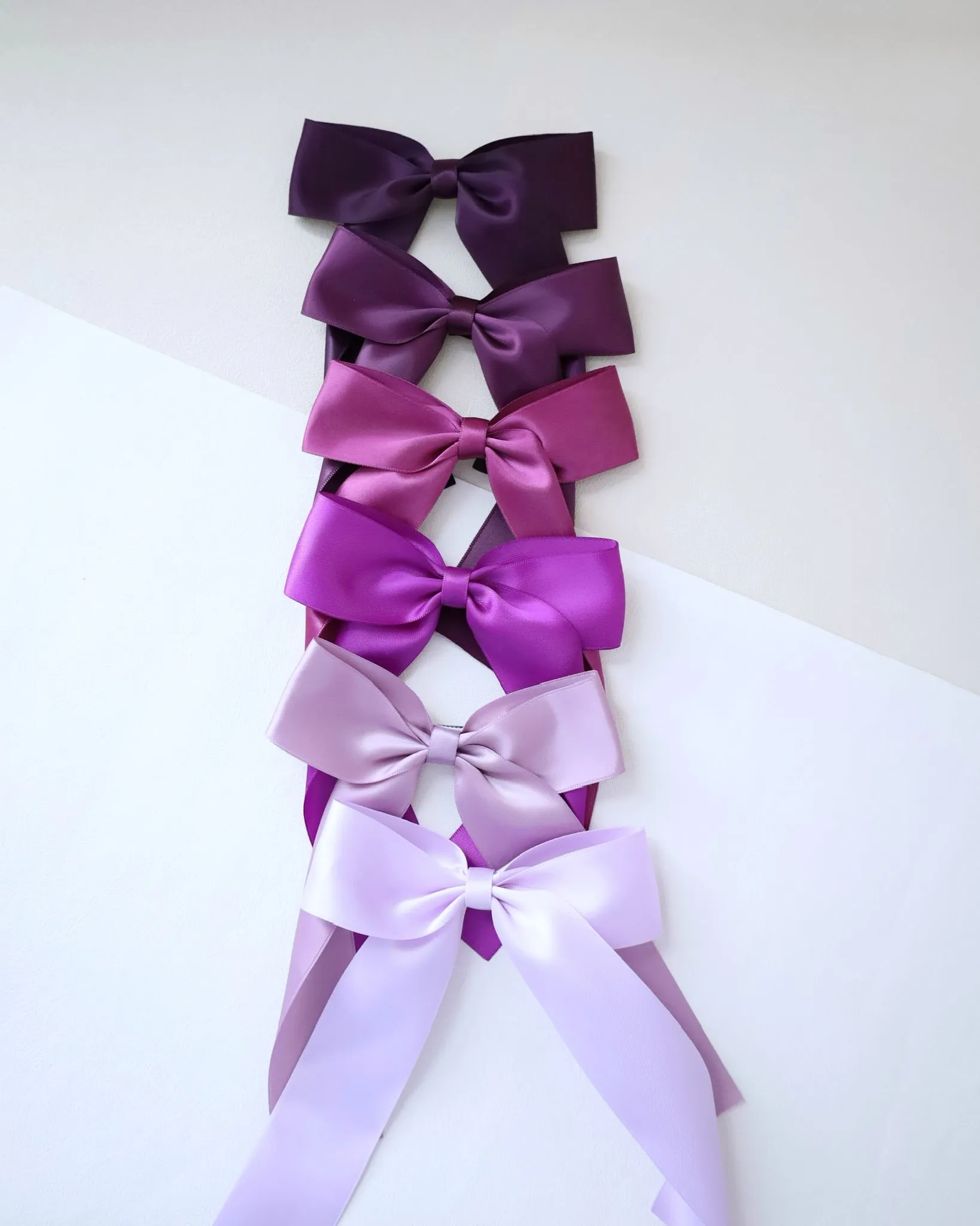Long Tail Satin Hair Bows