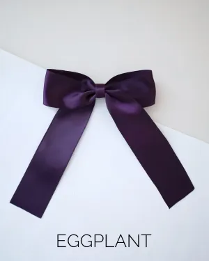 Long Tail Satin Hair Bows