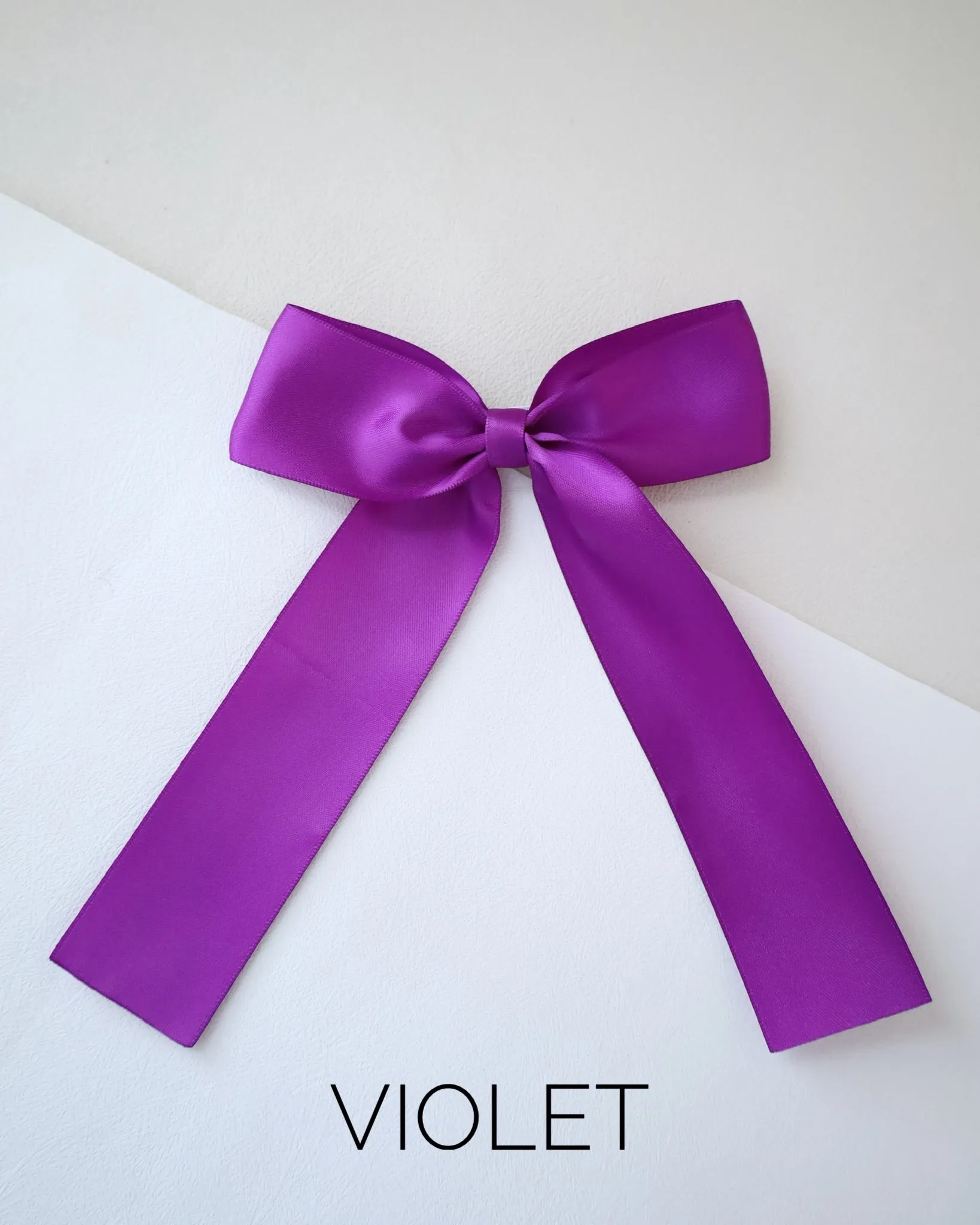 Long Tail Satin Hair Bows