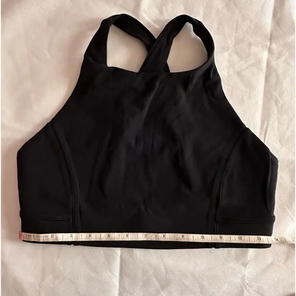 Lululemon Black Yoga sports Bra High Neck size 8