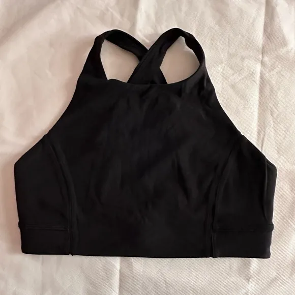 Lululemon Black Yoga sports Bra High Neck size 8