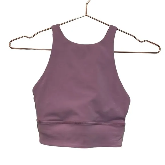 Lululemon Energy High Neck Sport Bra In Jubilee pink/purple