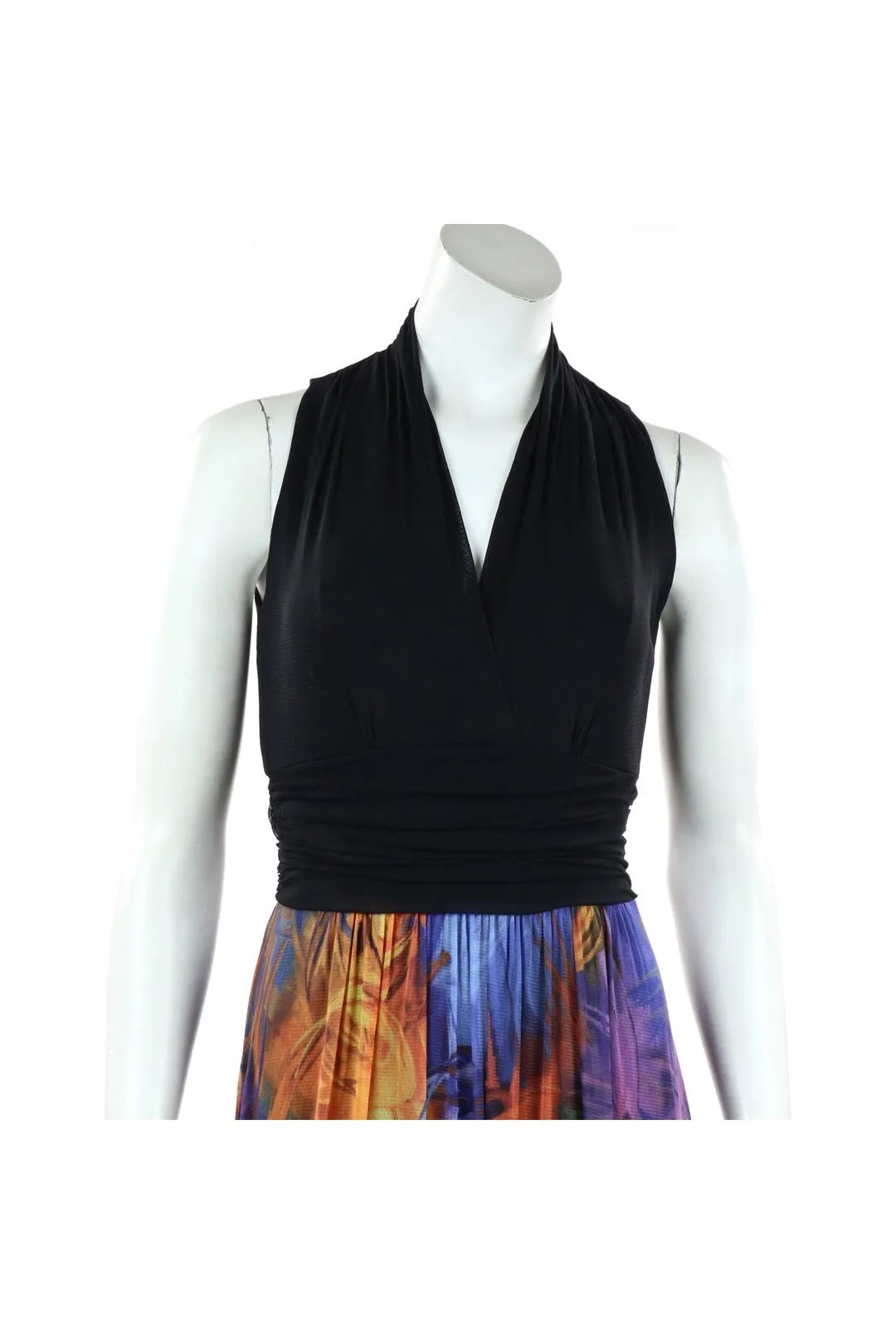 LYNN Midi Sleeveless Print Cummerbund Dress