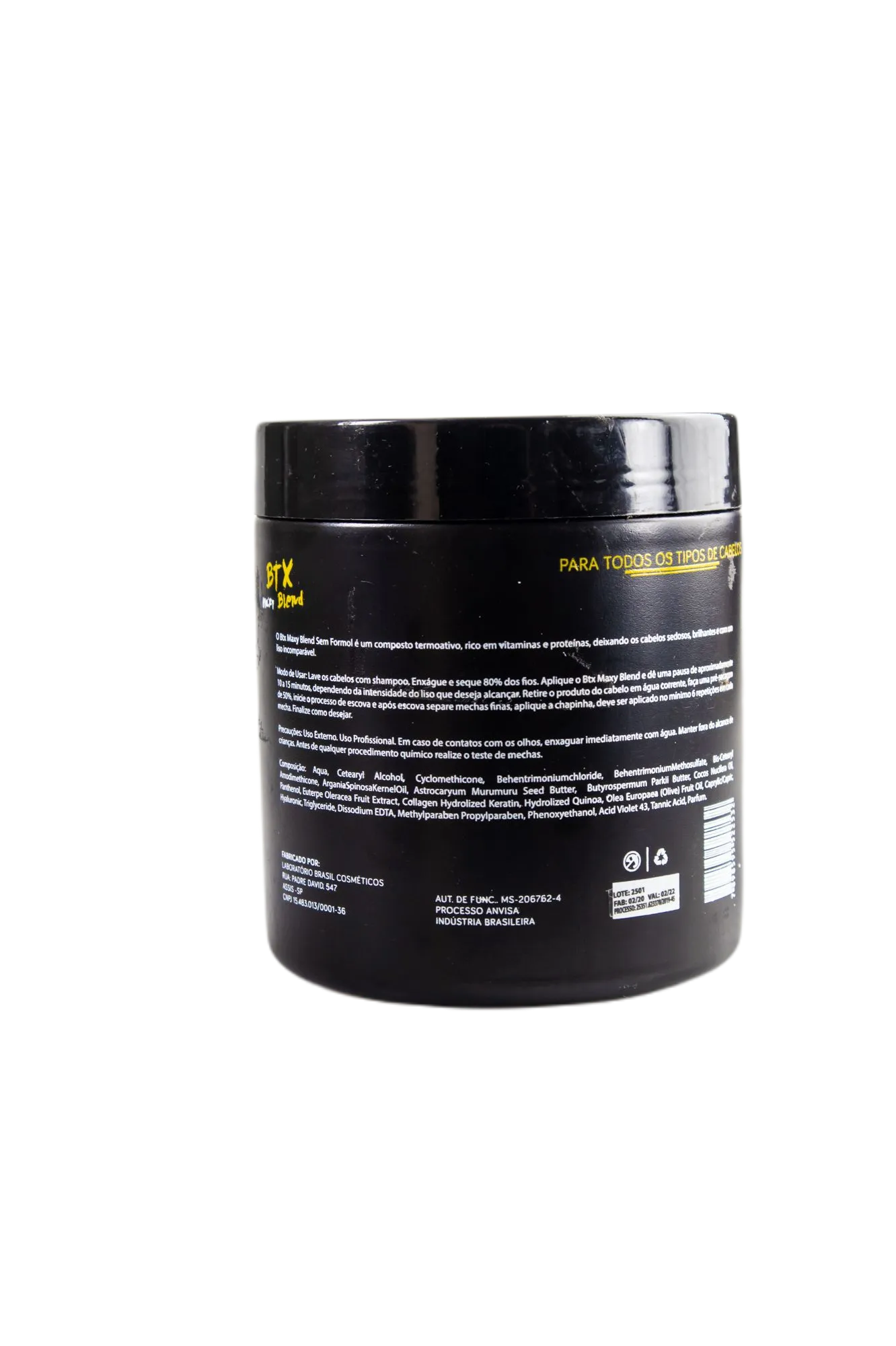 Mass Replenisher Deep Hair Mask Formol Free Thermoactivated Keratin Mask 500g - Maxy Blend