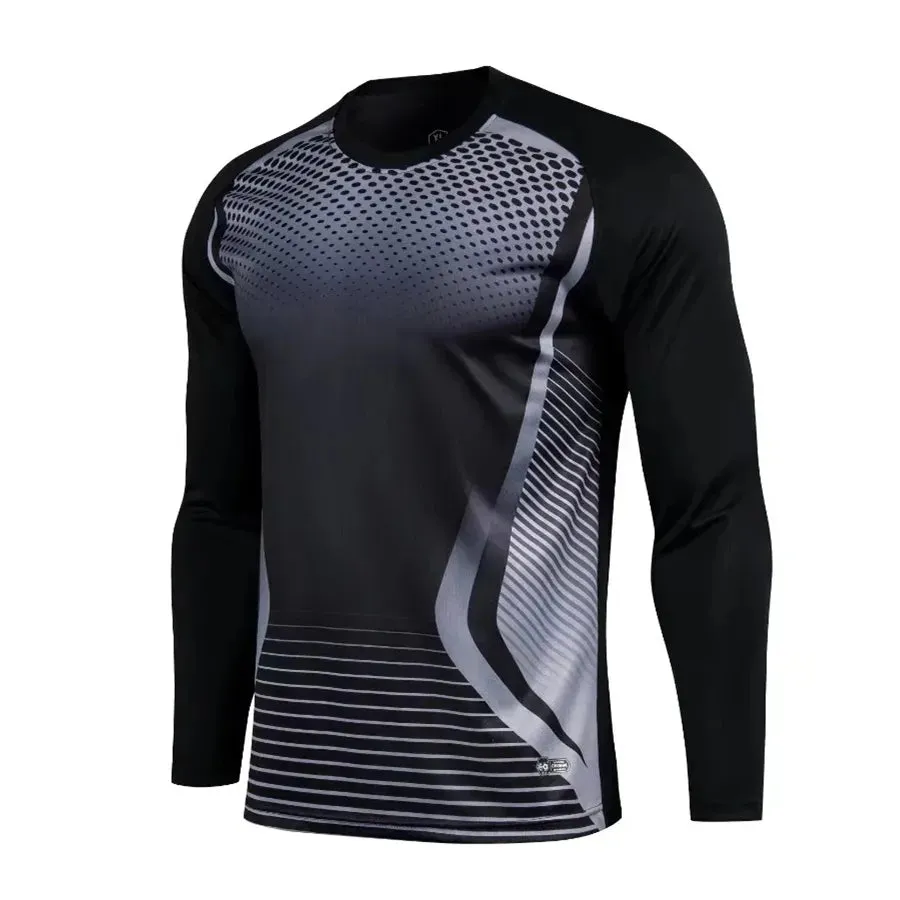Men Soccer Goalkeeper Jerseys Tops Survetement Football Goalie Keeper Jersey Rugby Shirts Sport Kit Elbow Protector Custom Print