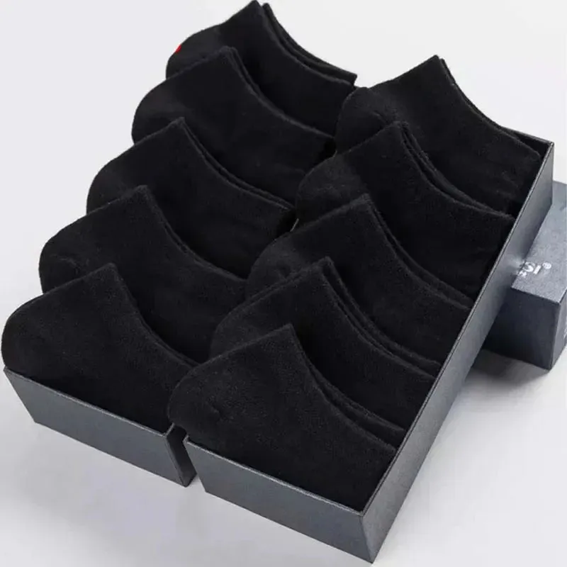 Men's Ankle Socks  Pcs Solid Color Invisible Cotton