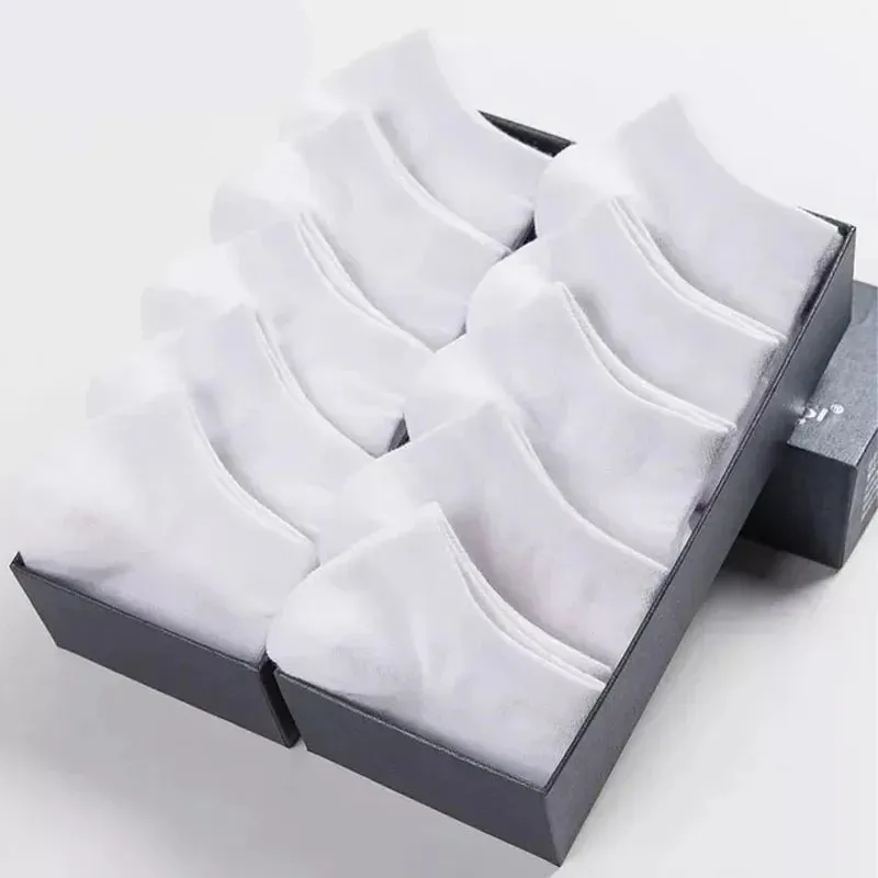 Men's Ankle Socks  Pcs Solid Color Invisible Cotton
