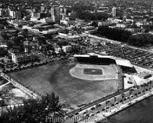 METS CARDS St Pete AL LANG FIELD Aerial 1681