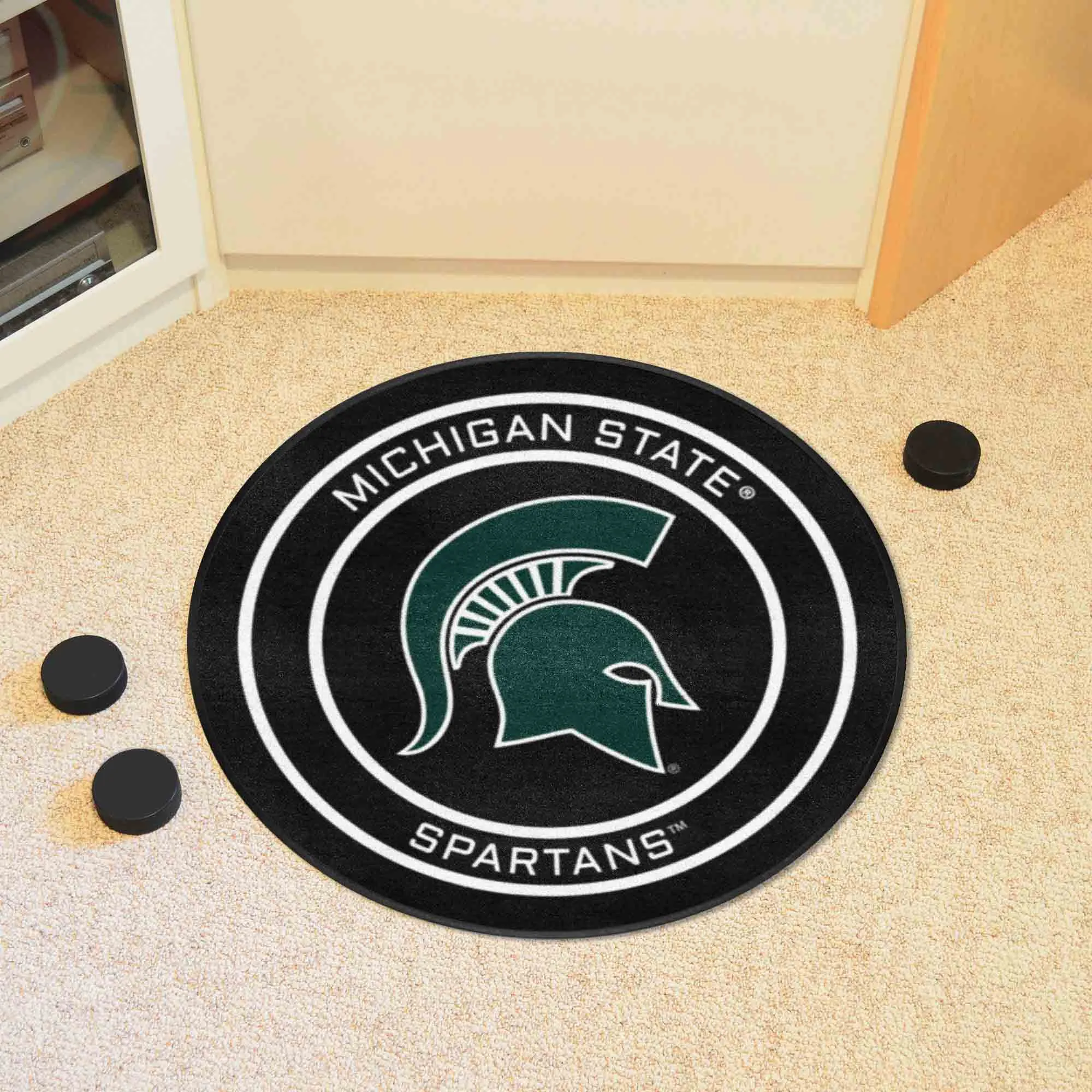 Michigan State University Puck Mat