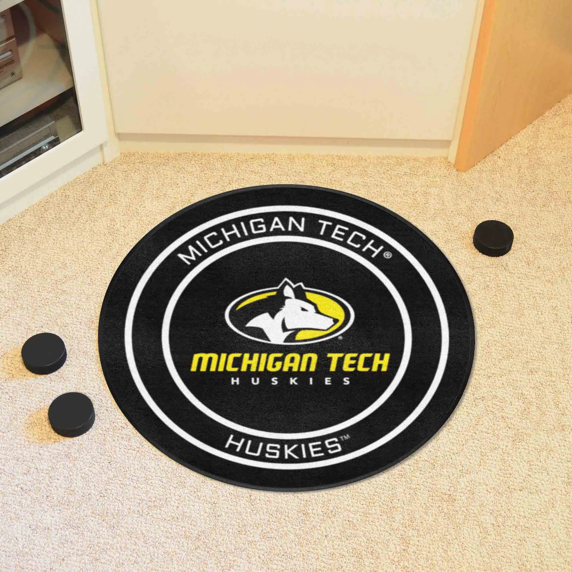 Michigan Tech University Puck Mat