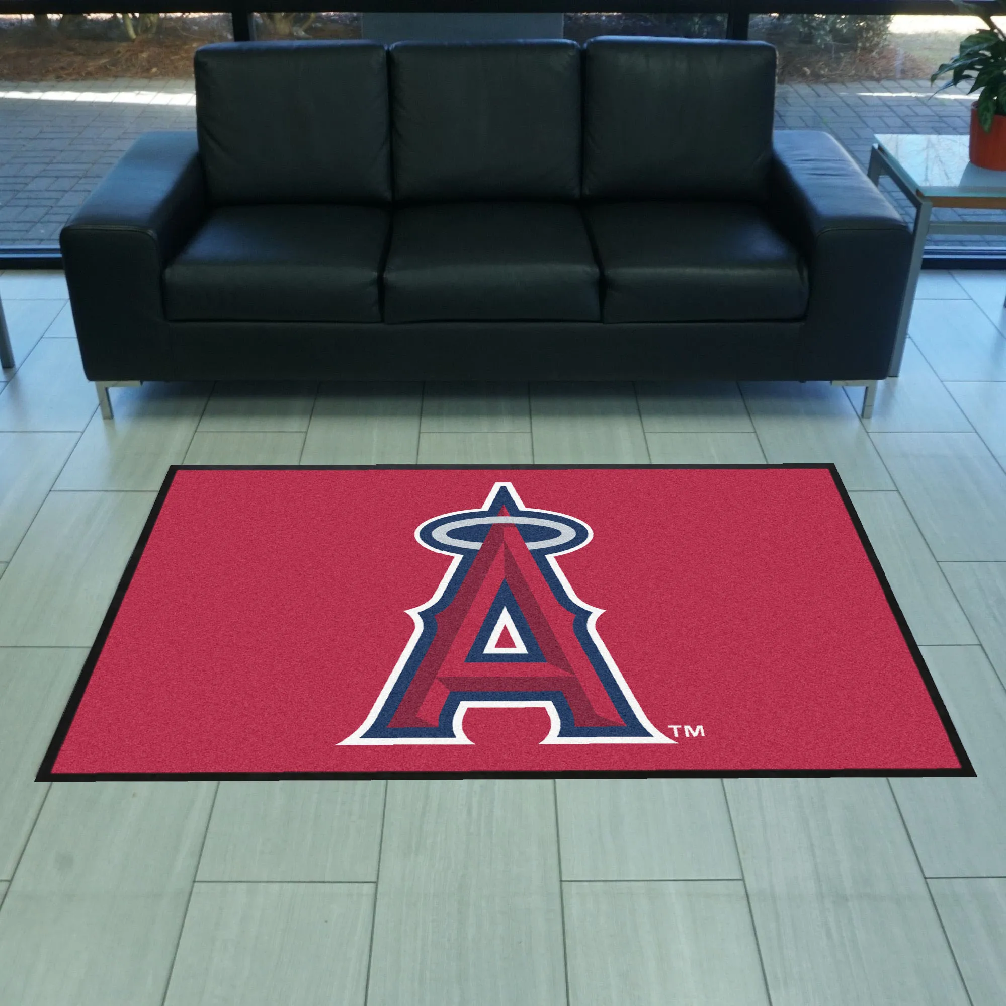 MLB - Los Angeles Angels 4X6 Logo Mat - Landscape