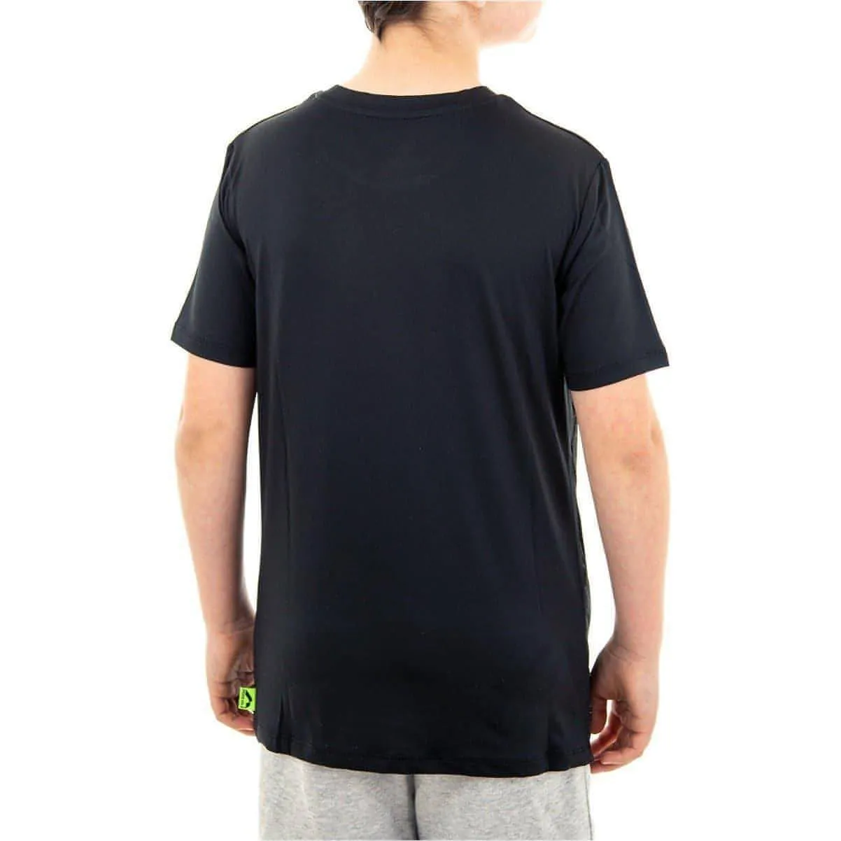 More Mile Boys Short Sleeve Running Top - Black