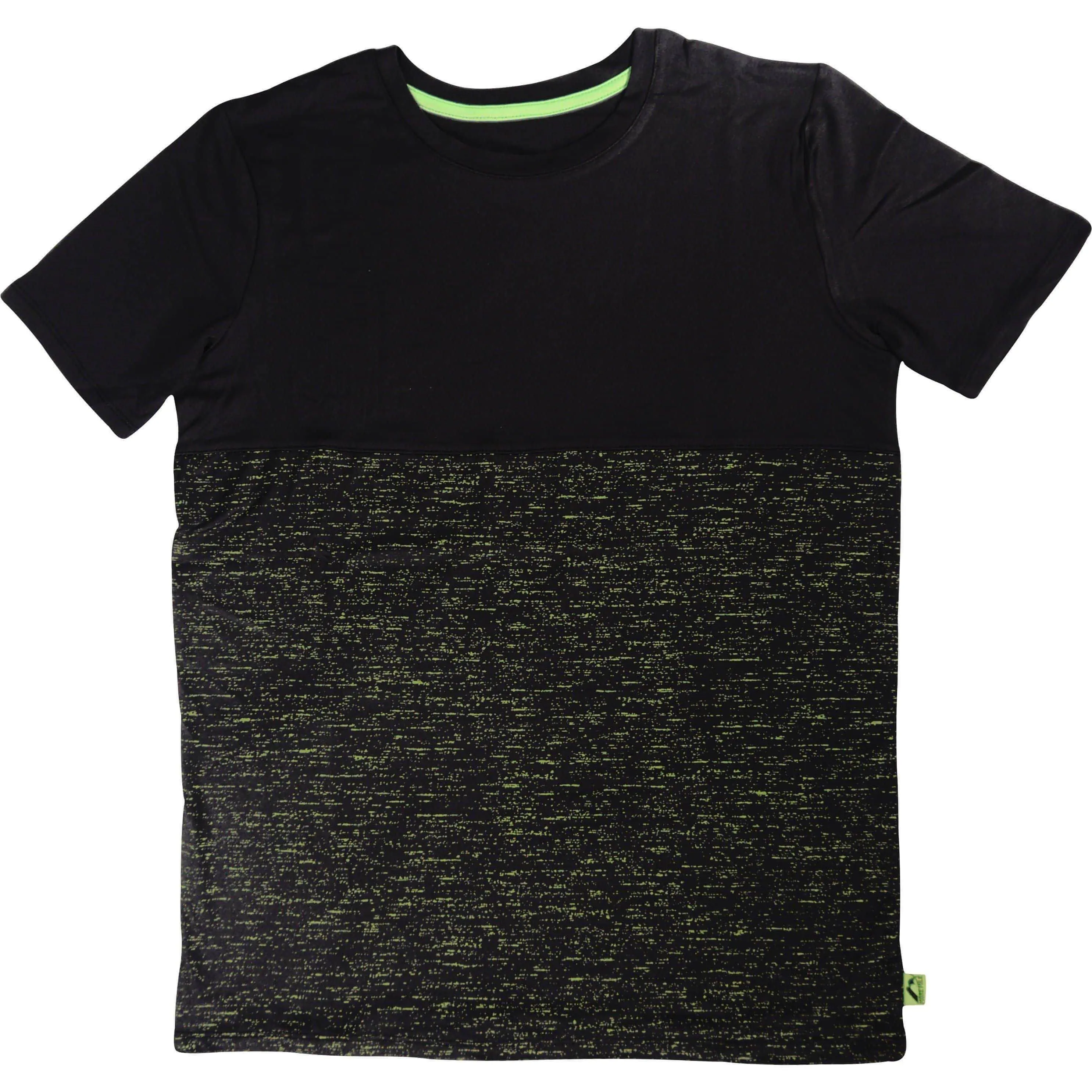 More Mile Boys Short Sleeve Running Top - Black