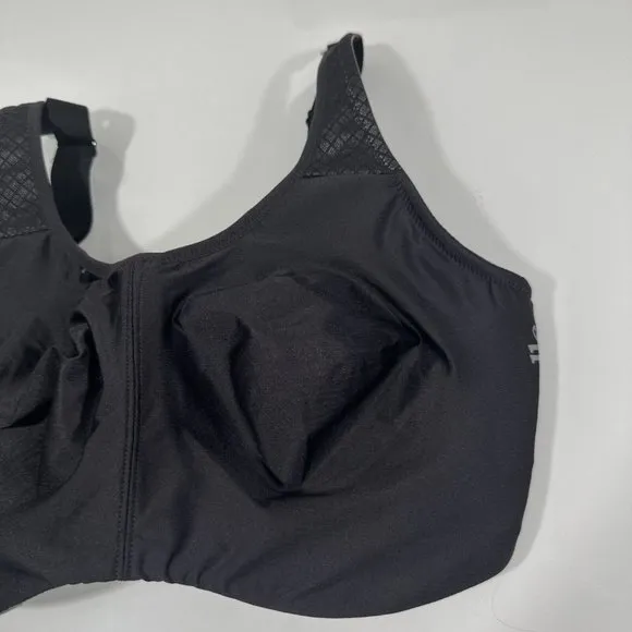 NEW $79 Chantelle [‎ 32DDDD ] Everyday High Support Underwire Sports Bra Black