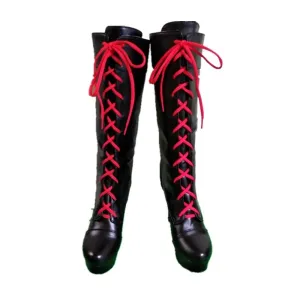 New Anime Danganronpa 2 Enoshima Junko Cosplay Boots High Heel Shoes C01087