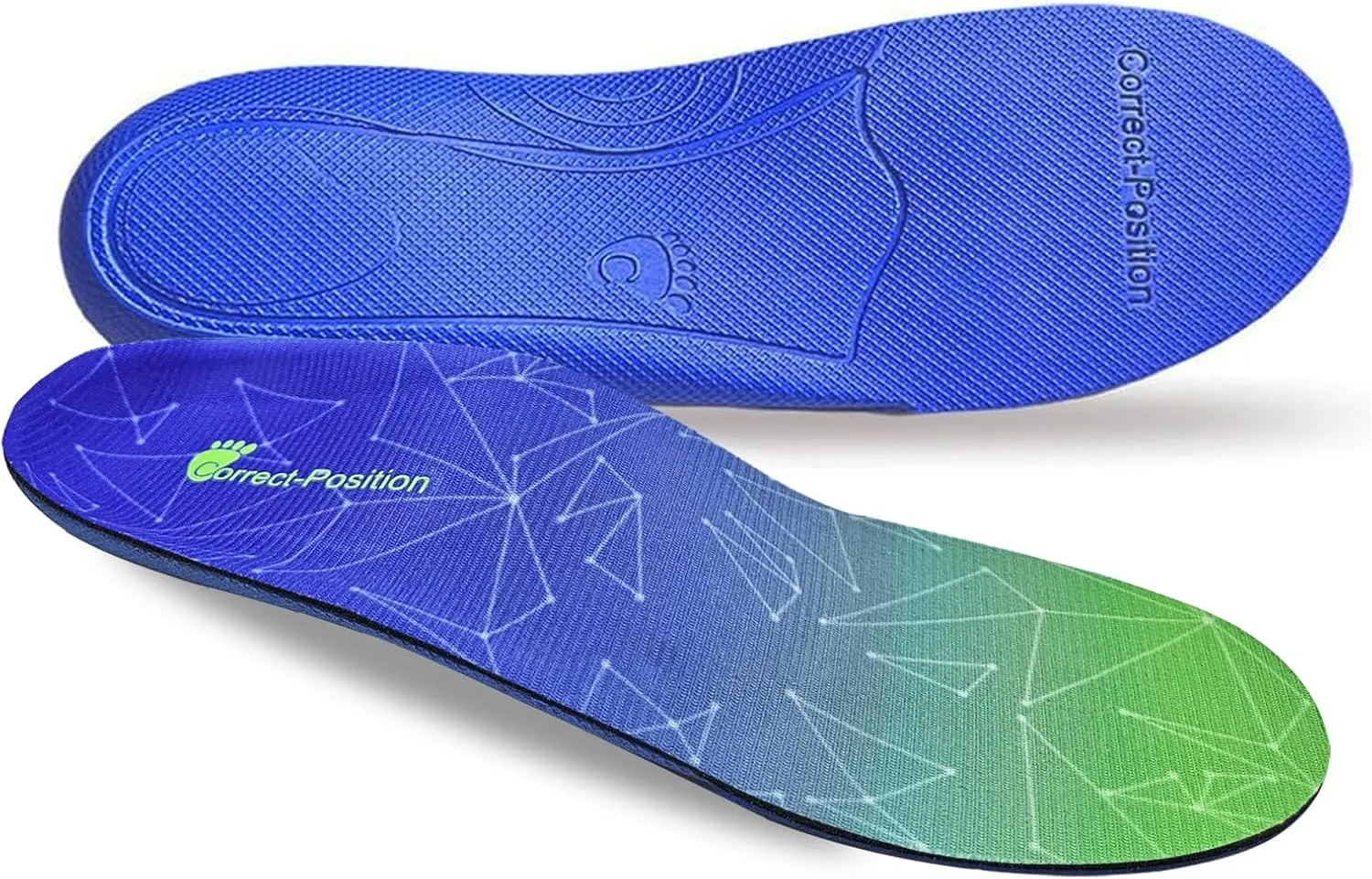 NEW Correct-Position Insoles - Advanced Multi-Function Orthotics for Plantar Fasciitis Relief - Full Length Arch Support Insoles with Moderate Pronation Control - Elegant Gift Box Edition, Men's Sz 3-3.5/Women's Sz 5-5.5