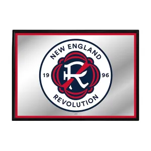New England Revolution: Framed Mirrored Wall Sign