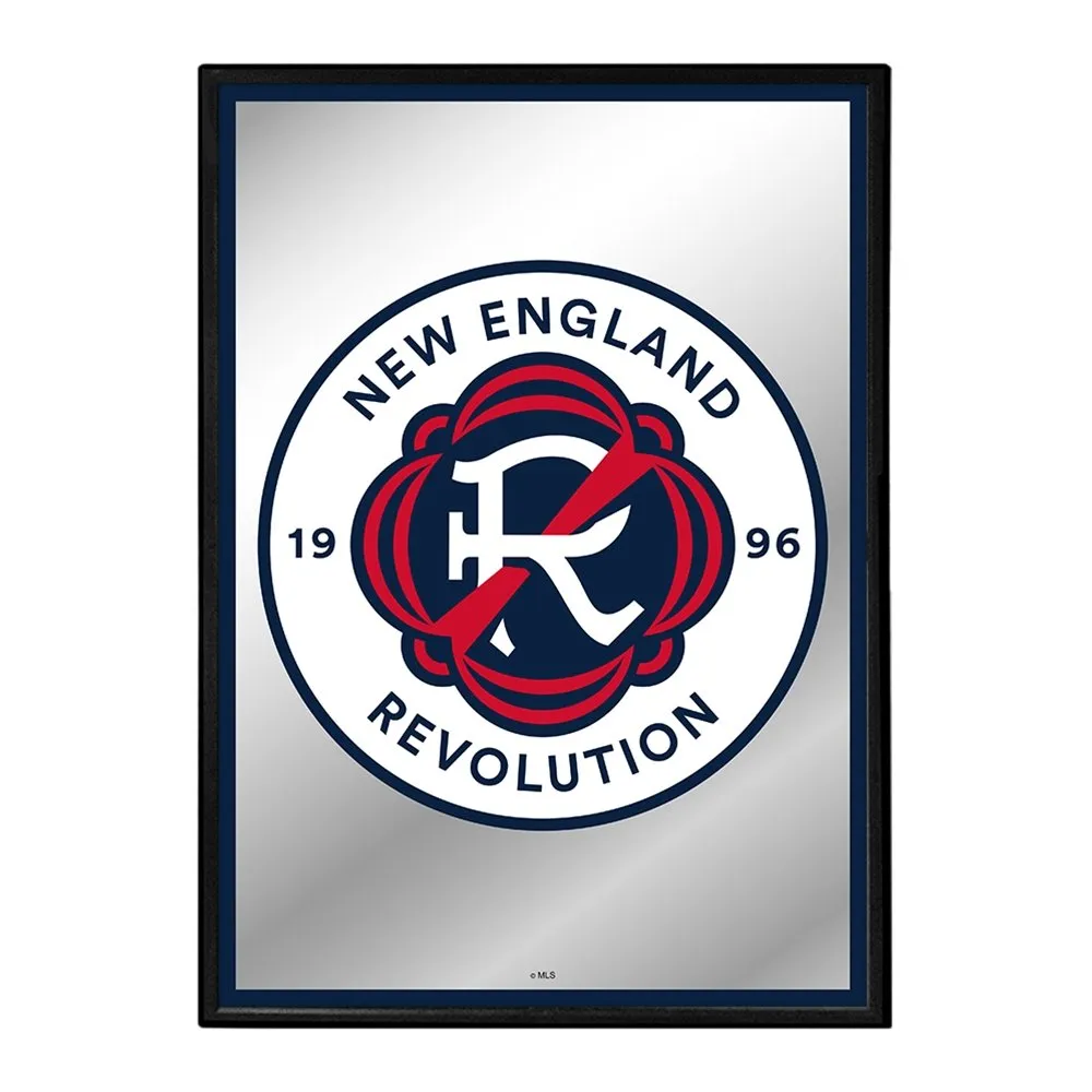 New England Revolution: Framed Mirrored Wall Sign