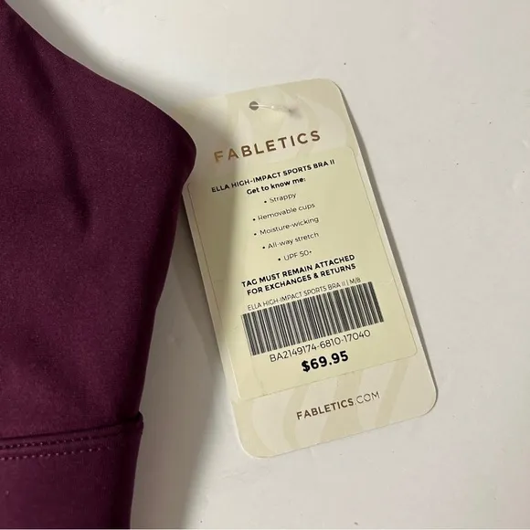 NEW Fabletics Ella High Impact Sports Bra II Medium