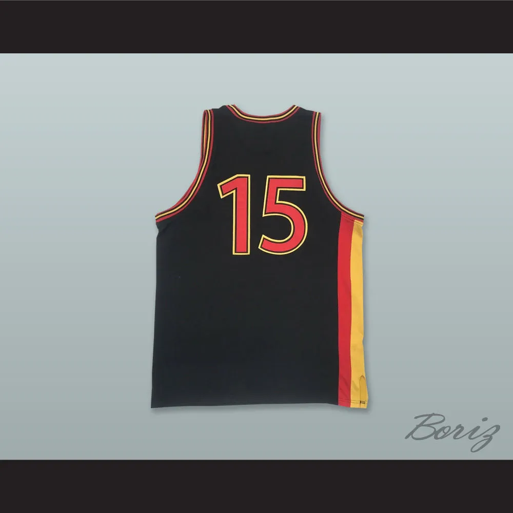 New York Jewels 15 Black Rucker Park Basketball Jersey
