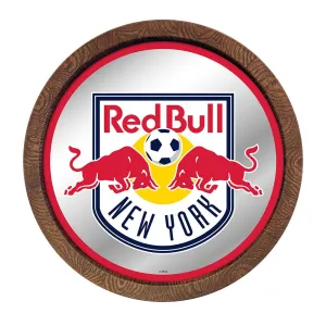 New York Red Bulls: Barrel Top Framed Mirror Mirrored Wall Sign