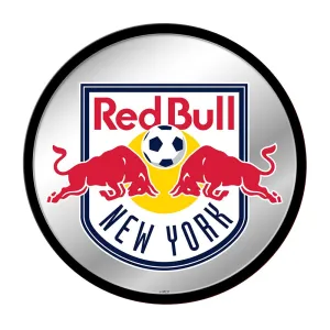 New York Red Bulls: Modern Disc Mirrored Wall Sign