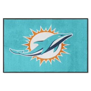 NFL - Miami Dolphins 4X6 Logo Mat - Landscape