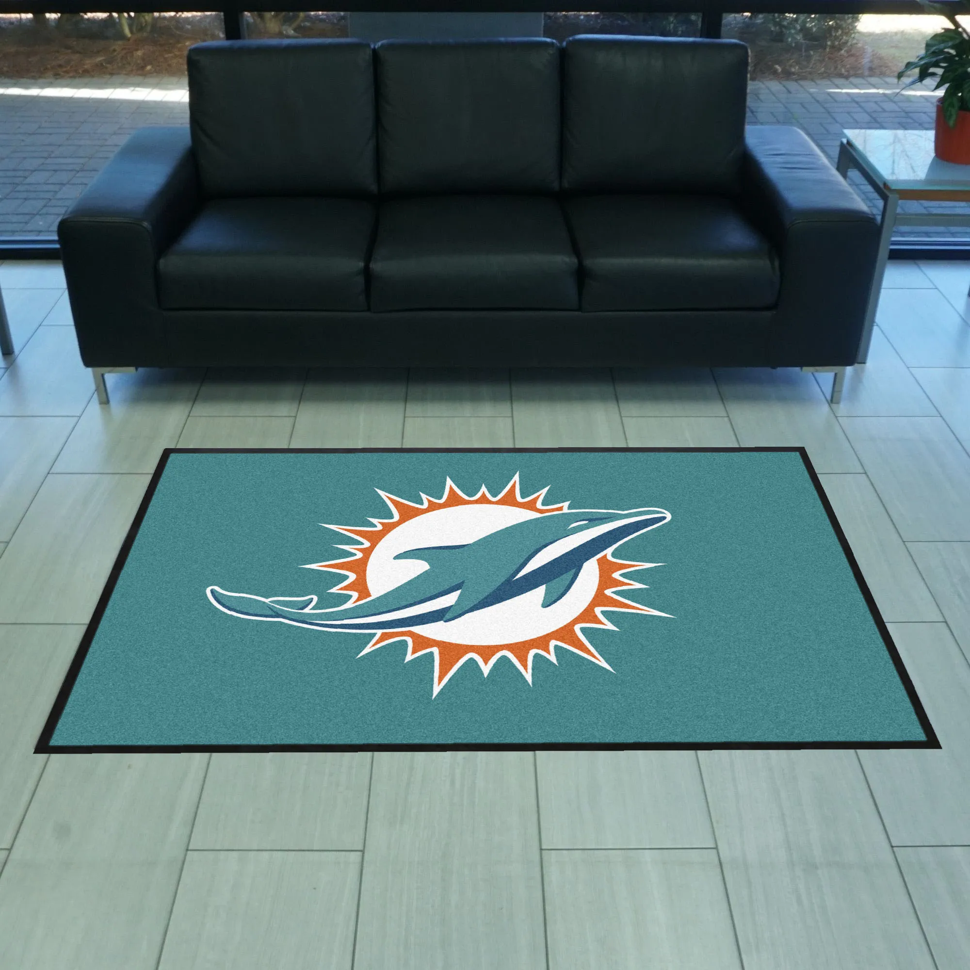 NFL - Miami Dolphins 4X6 Logo Mat - Landscape