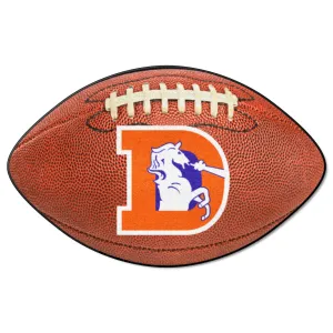 NFLV - Denver Broncos Football Mat - Denver "D" logo