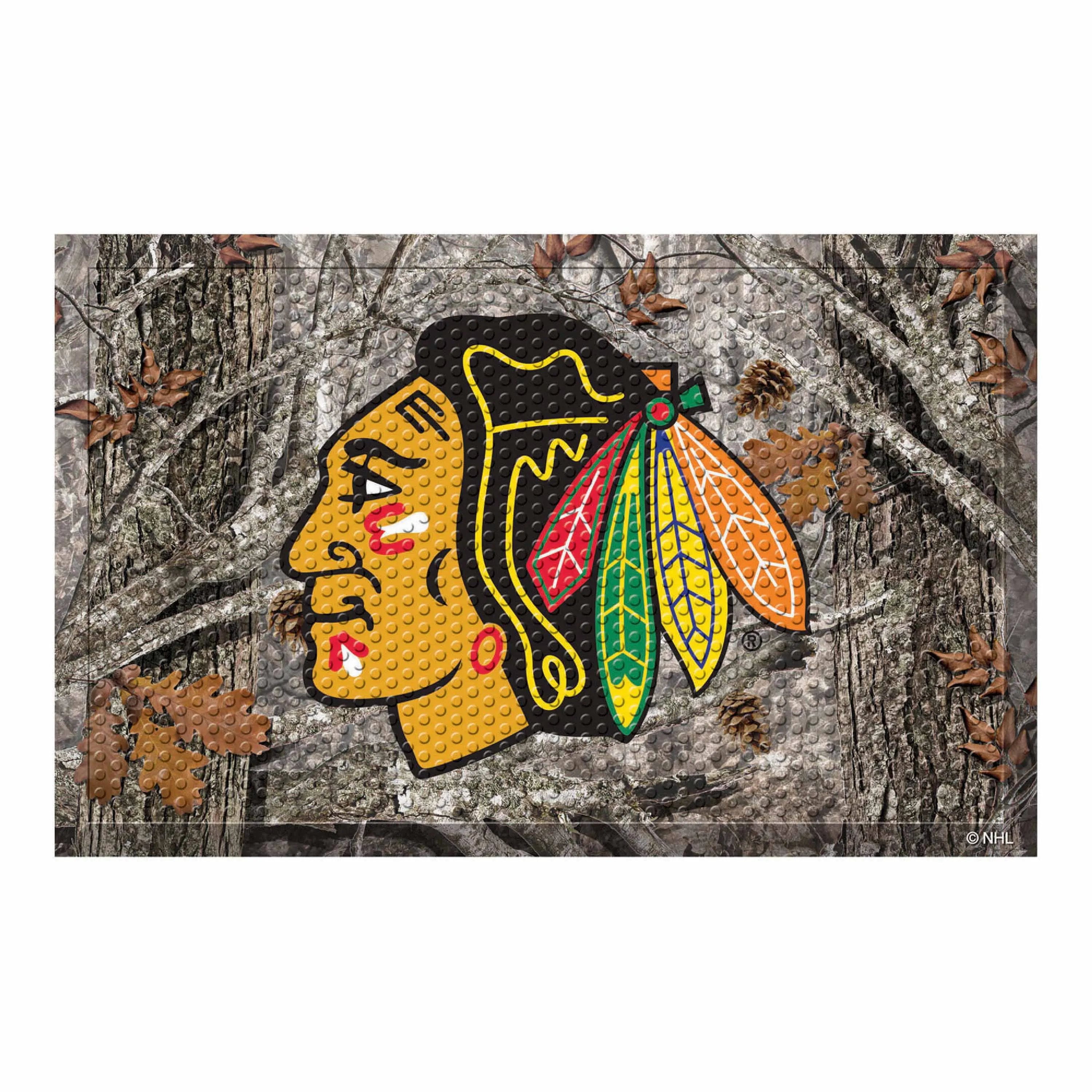 NHL - Chicago Blackhawks Camo Scraper Mat