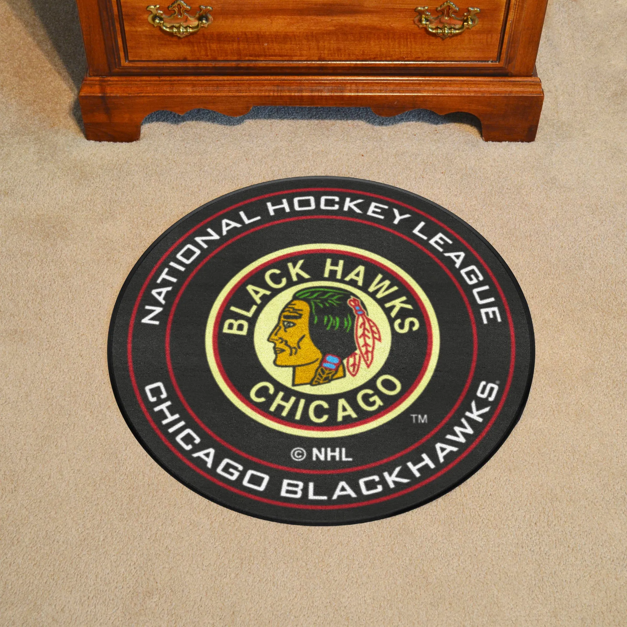 NHLV ? Chicago Blackhawks Puck Mat