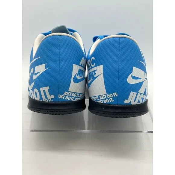 Nike‎ Youth Size 6 Mercurial Vapor 13 Blue White Indoor Soccer Shoes  AT7993-414
