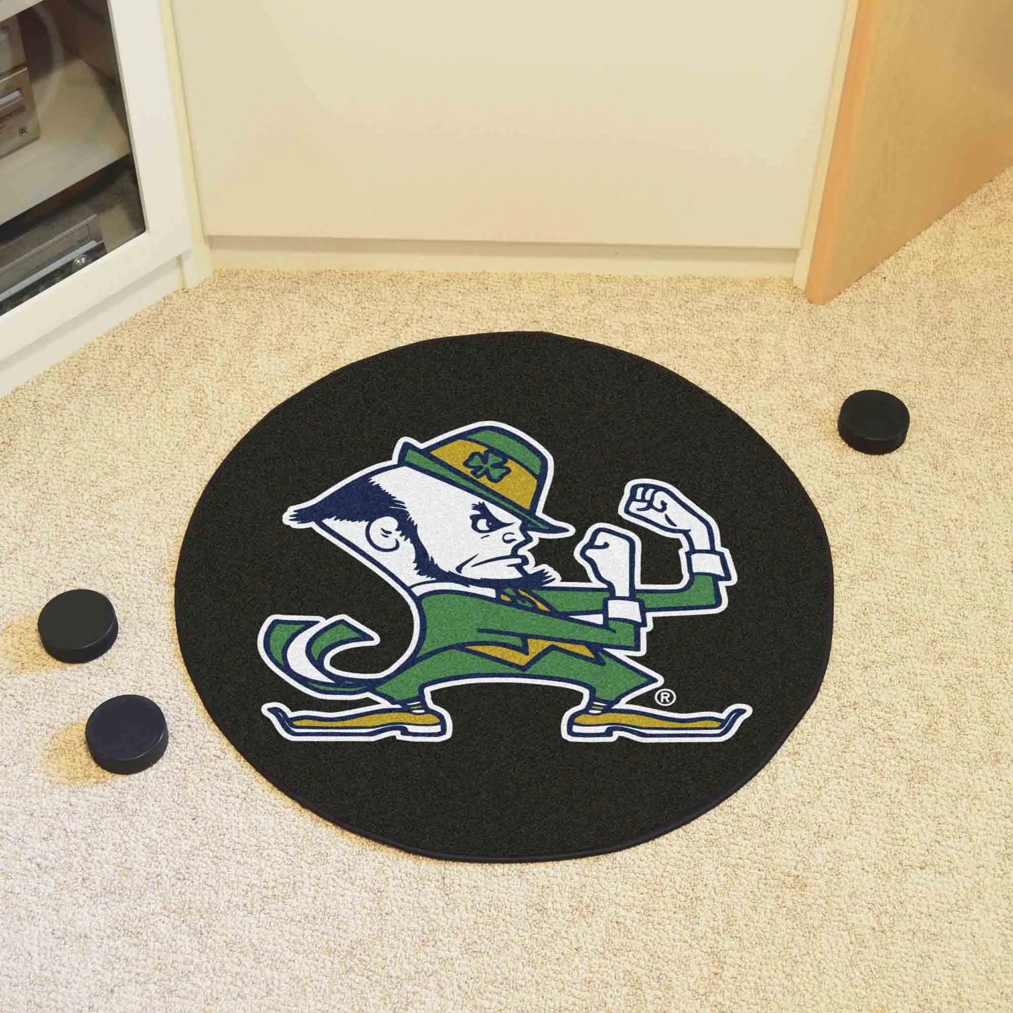 Notre Dame Puck Mat